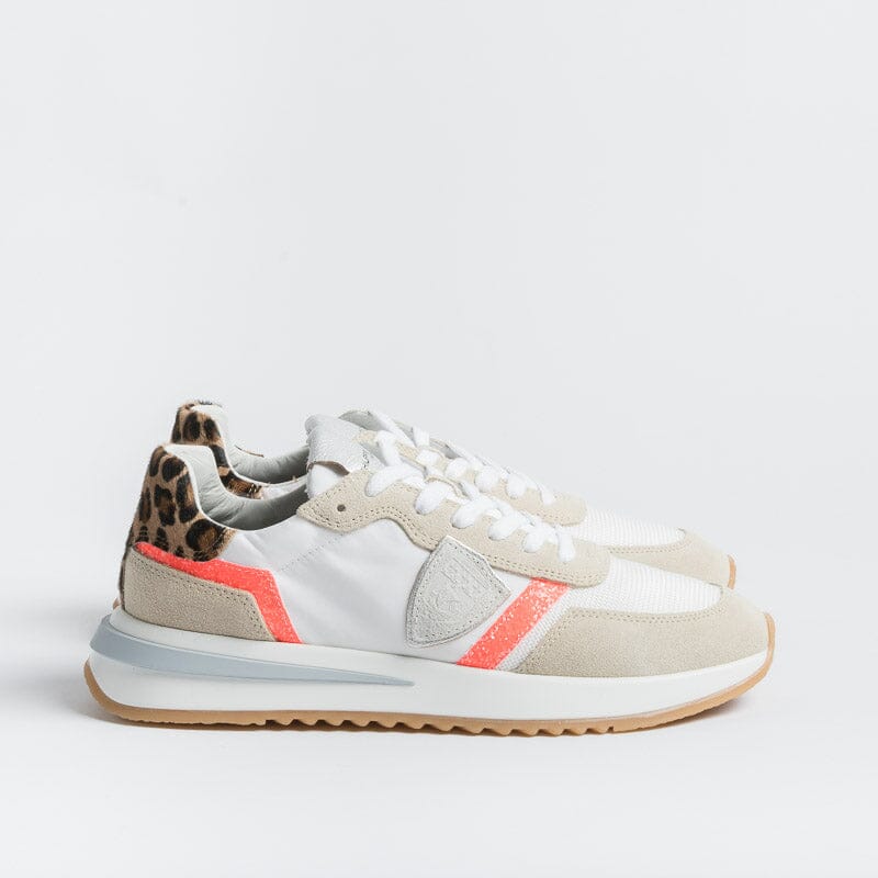 PHILIPPE MODEL - TYLD GP07 - Tropez 2.1 - Glitter Pop Coral Scarpe Donna Philippe Model Paris