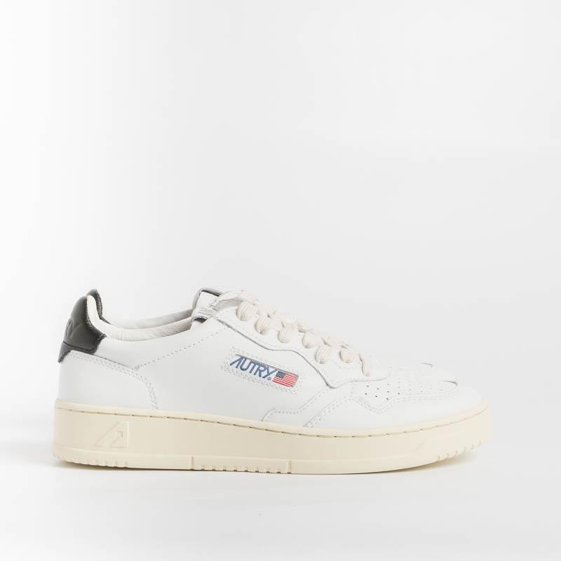 AUTRY LN22 - LOW MAN ALL LEAT/NUBK - Bianco/Nero Scarpe Uomo AUTRY - Collezione uomo