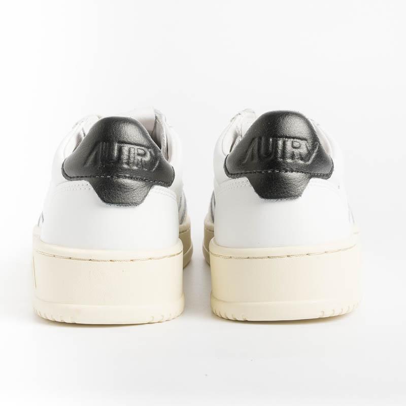 AUTRY LN22 - LOW MAN ALL LEAT/NUBK - Bianco/Nero Scarpe Uomo AUTRY - Collezione uomo