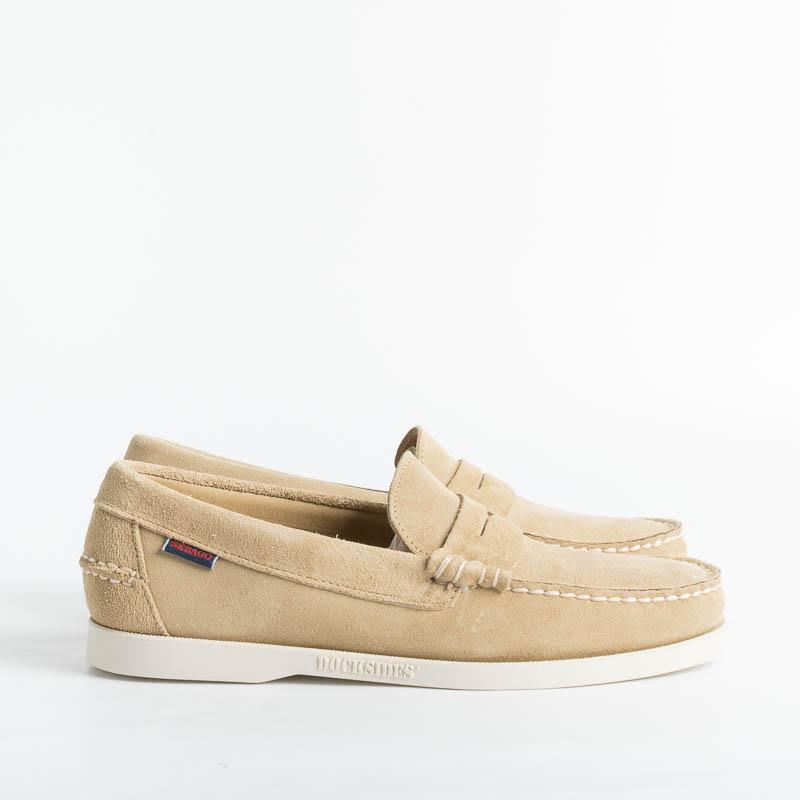 SEBAGO - Docksides Portland Waxed - 7111MSW - Beige Camel Scarpe Uomo Sebago