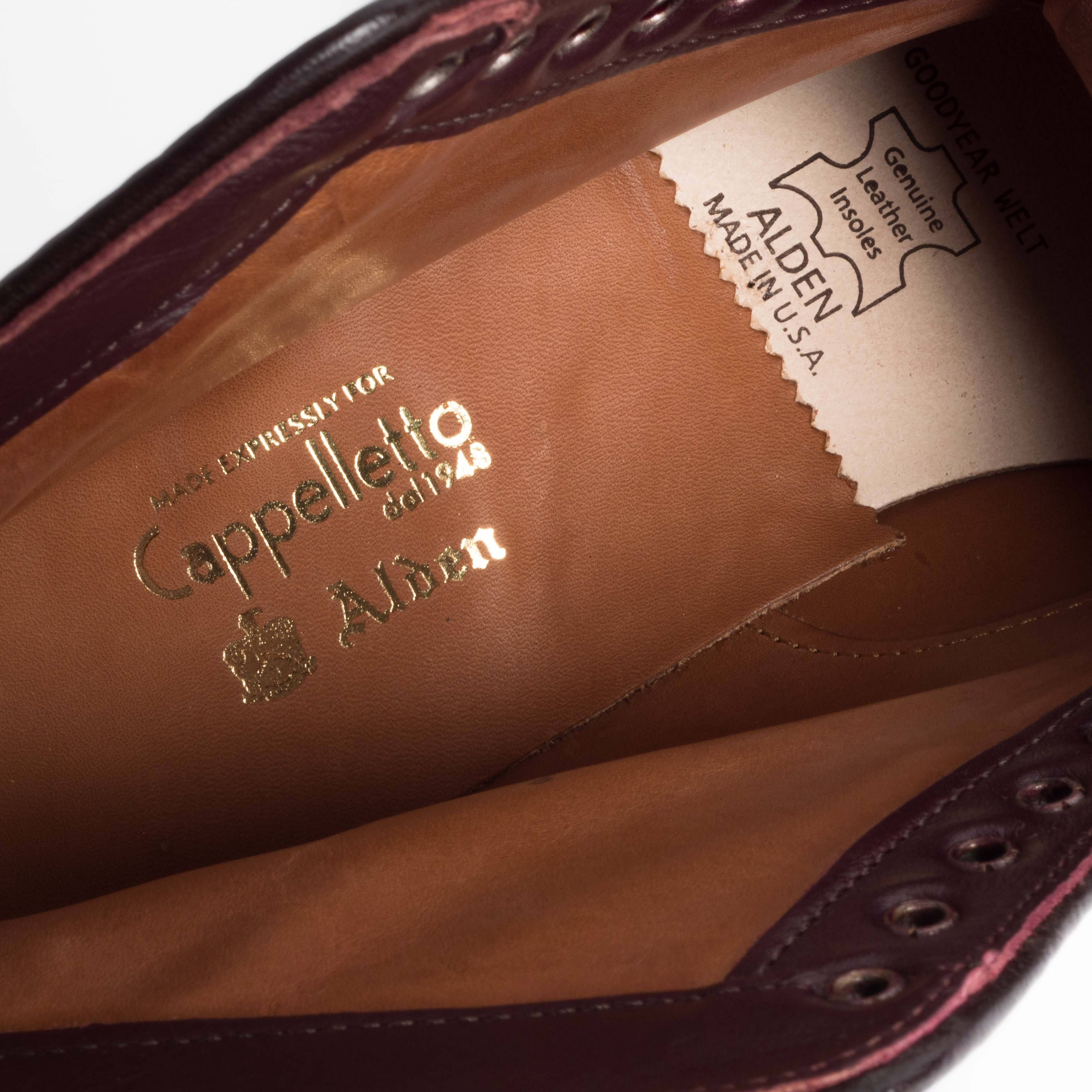 ALDEN - 2938 F - Cordovan Burgundy Liscio - Limited Edition for Cappelletto - Chiama per acquistare Scarpe Uomo Alden