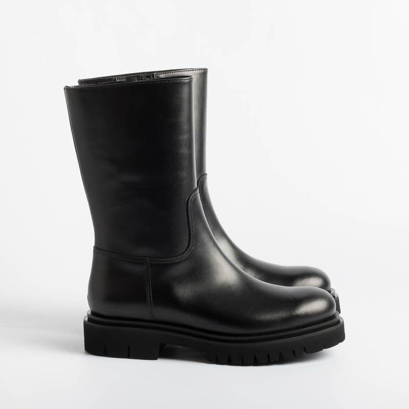 ANNA F - Ankle boot - 9725 - Natur Black Women's Shoes Anna F.