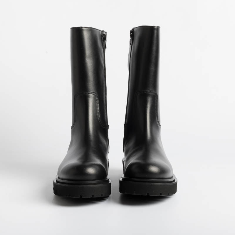 ANNA F - Ankle boot - 9725 - Natur Black Women's Shoes Anna F.