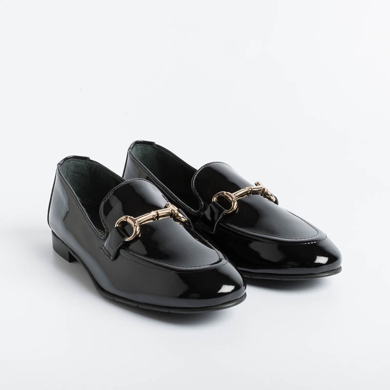 POESIE VENEZIANE - Mocassino - JJA65 - Vernice Nero Scarpe Donna POESIE VENEZIANE - Collezione Donna