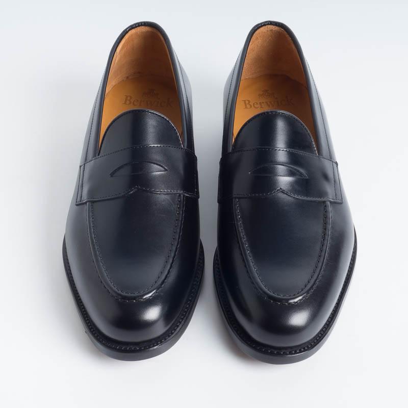 BERWICK 1707 - 9628 - Mocassino - Boxcalf Negro Scarpe Uomo Berwick 1707