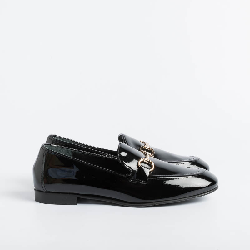 POESIE VENEZIANE - Mocassino - JJA65 - Vernice Nero Scarpe Donna POESIE VENEZIANE - Collezione Donna