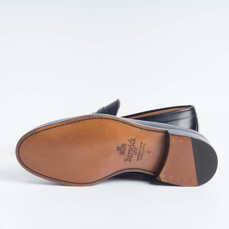 BERWICK 1707 - 9628 - Mocassino - Boxcalf Negro Scarpe Uomo Berwick 1707