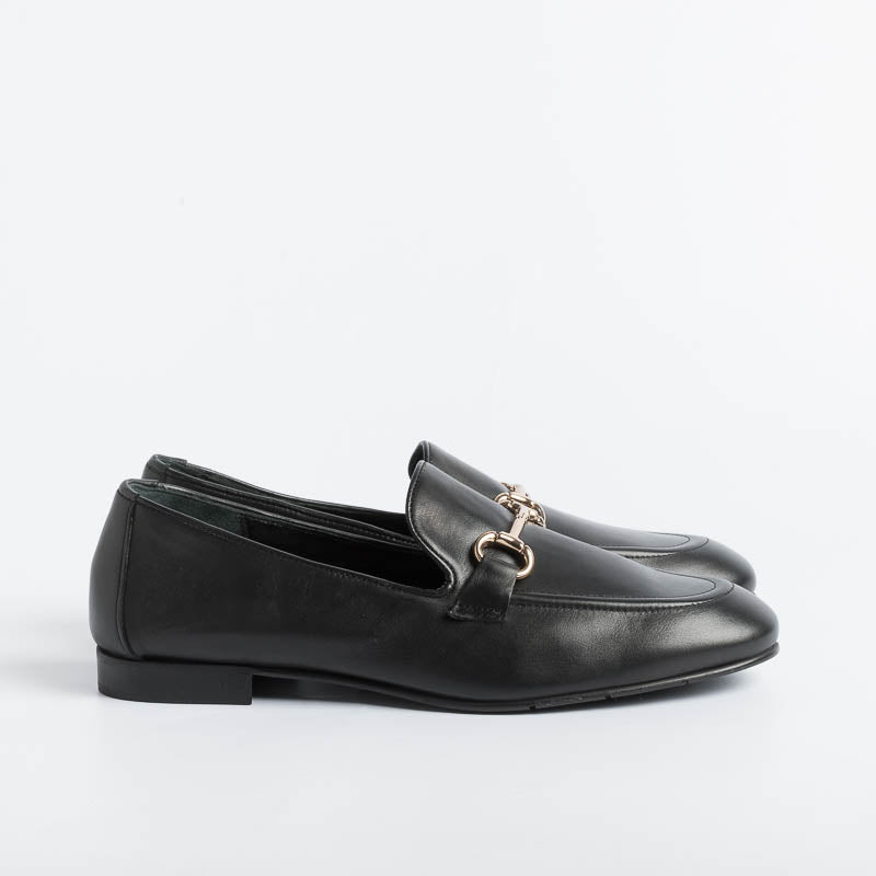 POESIE VENEZIANE - Loafer - JJA65 - Black Nex Leather Women's Shoes POESIE VENEZIANE - Women's Collection