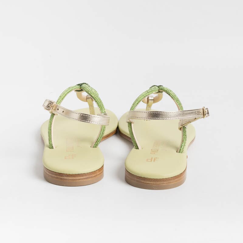 PAOLA FIORENZA - Sandali Bassi Infradito - SS2336 - Verde Scarpe Donna PAOLA FIORENZA