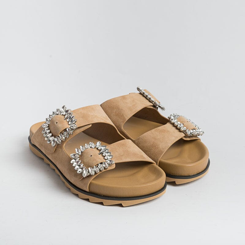 BIBI LOU - Ciabatta - 515Z Camel - Cuoio Scarpe Donna BIBI LOU