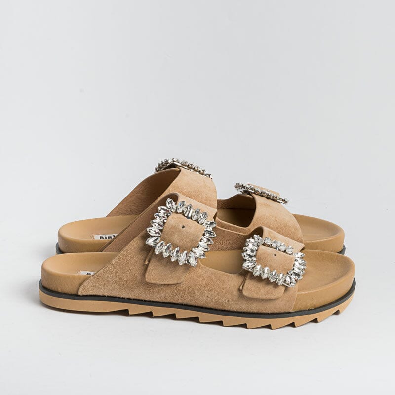 BIBI LOU - Ciabatta - 515Z Camel - Cuoio Scarpe Donna BIBI LOU