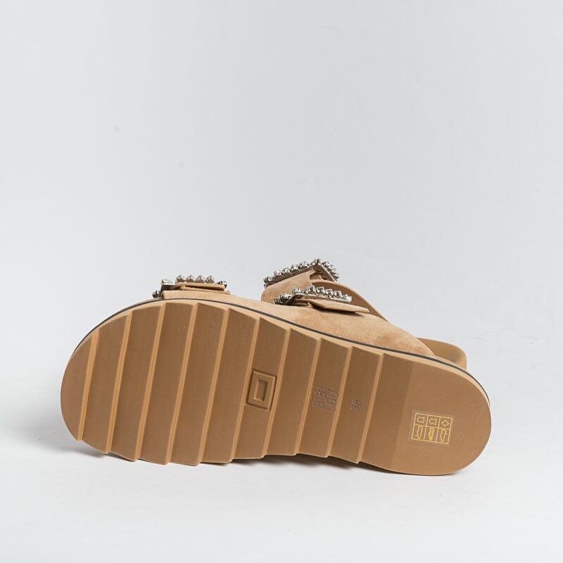 BIBI LOU - Ciabatta - 515Z Camel - Cuoio Scarpe Donna BIBI LOU
