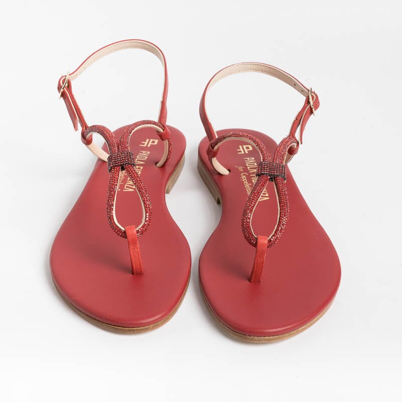 PAOLA FIORENZA - Sandali Bassi Infradito - SS2336 - Rosso Scarpe Donna PAOLA FIORENZA