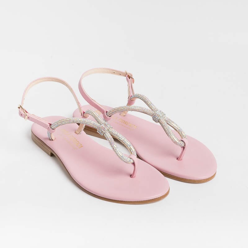 PAOLA FIORENZA - Flat Thong Sandals - SS2336 - Pink Women's Shoes PAOLA FIORENZA