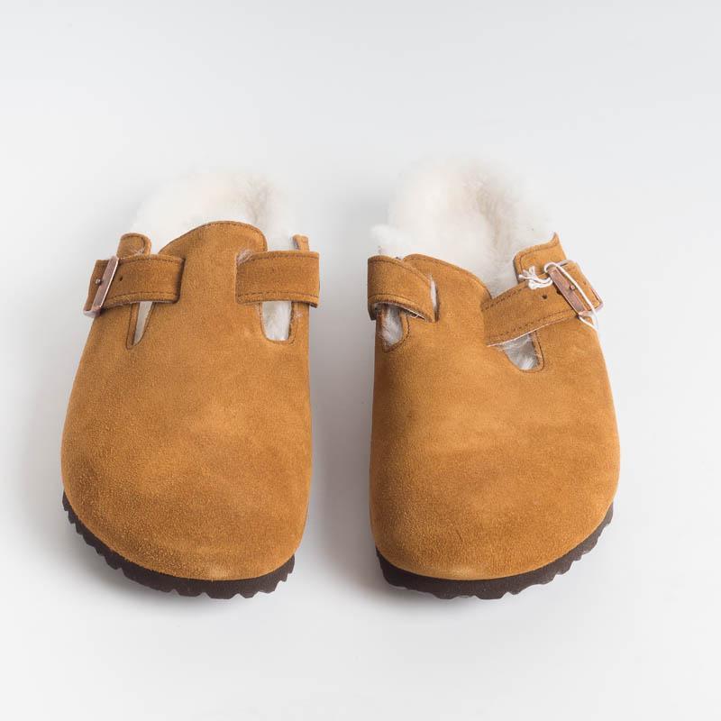 BIRKENSTOCK - 1001141- BOSTON FUR - Mink Scarpe Uomo BIRKENSTOCK