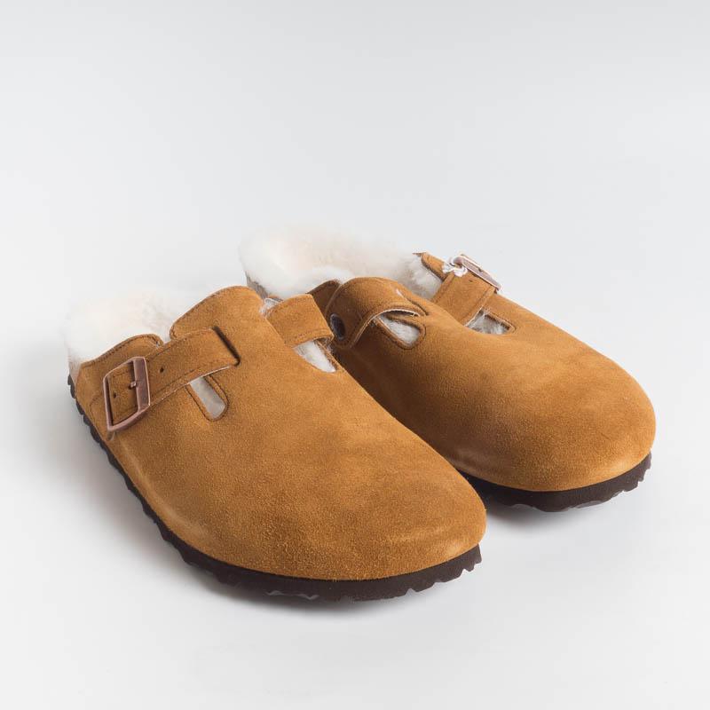 BIRKENSTOCK - 1001141- BOSTON FUR - Mink Scarpe Uomo BIRKENSTOCK