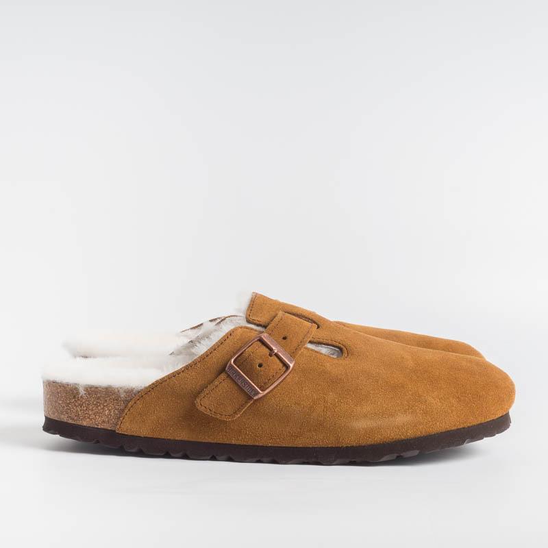 BIRKENSTOCK - 1001141- BOSTON FUR - Mink Scarpe Uomo BIRKENSTOCK