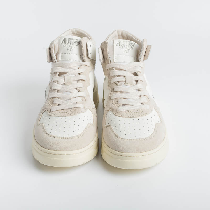 AUTRY AUMM GS04 - MID MAN GOAT/SUEDE - Bianco Scarpe Uomo AUTRY - Collezione uomo