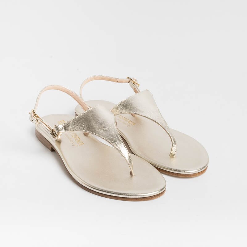 PAOLA FIORENZA - Sandali bassi infradito Triangolo - Platino Scarpe Donna PAOLA FIORENZA