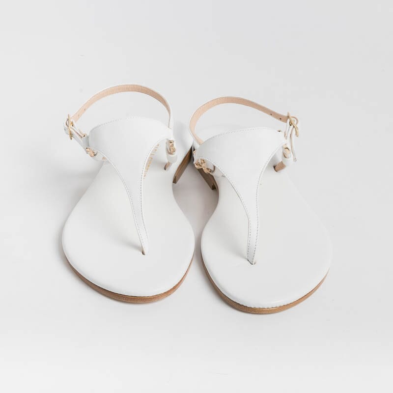 PAOLA FIORENZA - Sandali bassi infradito Triangolo - Bianco Scarpe Donna PAOLA FIORENZA
