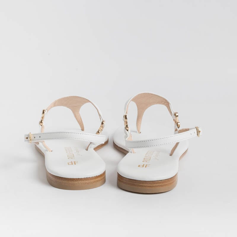 PAOLA FIORENZA - Sandali bassi infradito Triangolo - Bianco Scarpe Donna PAOLA FIORENZA