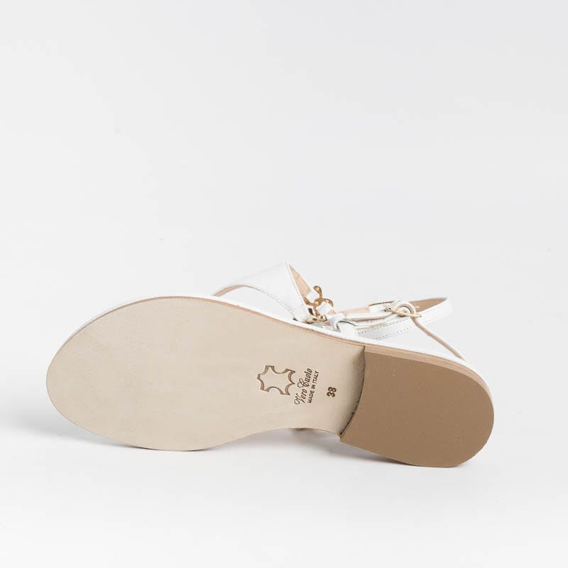 PAOLA FIORENZA - Sandali bassi infradito Triangolo - Bianco Scarpe Donna PAOLA FIORENZA