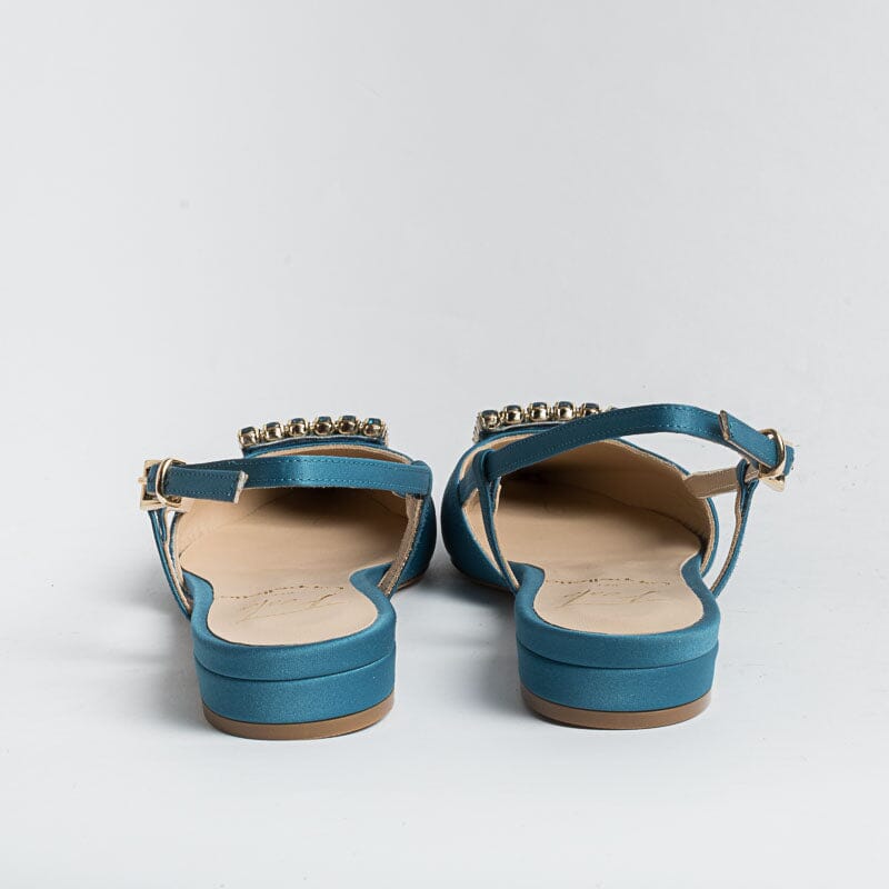 ROBERTO FESTA - Sling Back - Modello Lavanda - Seta Marino Scarpe Donna Roberto Festa