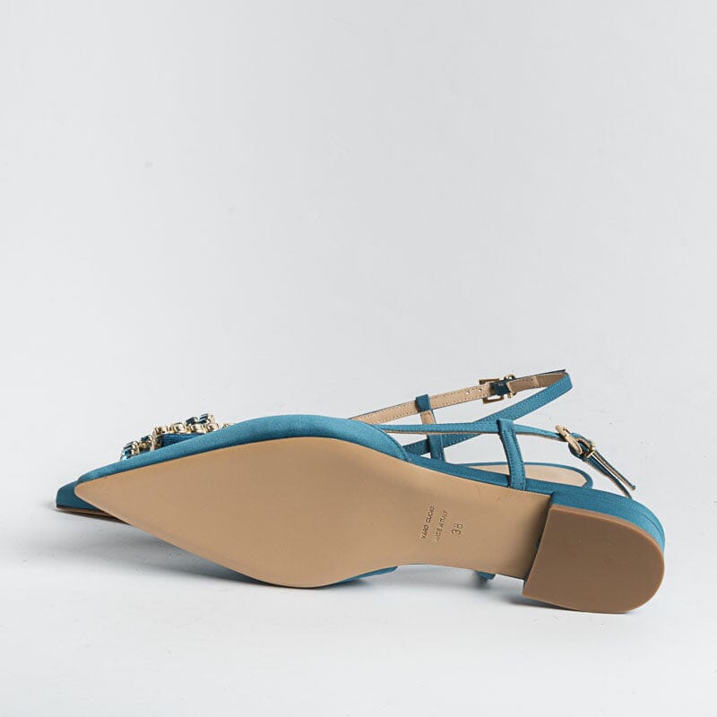 ROBERTO FESTA - Sling Back - Modello Lavanda - Seta Marino Scarpe Donna Roberto Festa