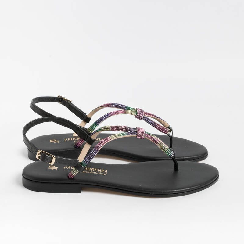 PAOLA FIORENZA - Sandali Bassi Infradito - SS2336 - Nero Scarpe Donna PAOLA FIORENZA