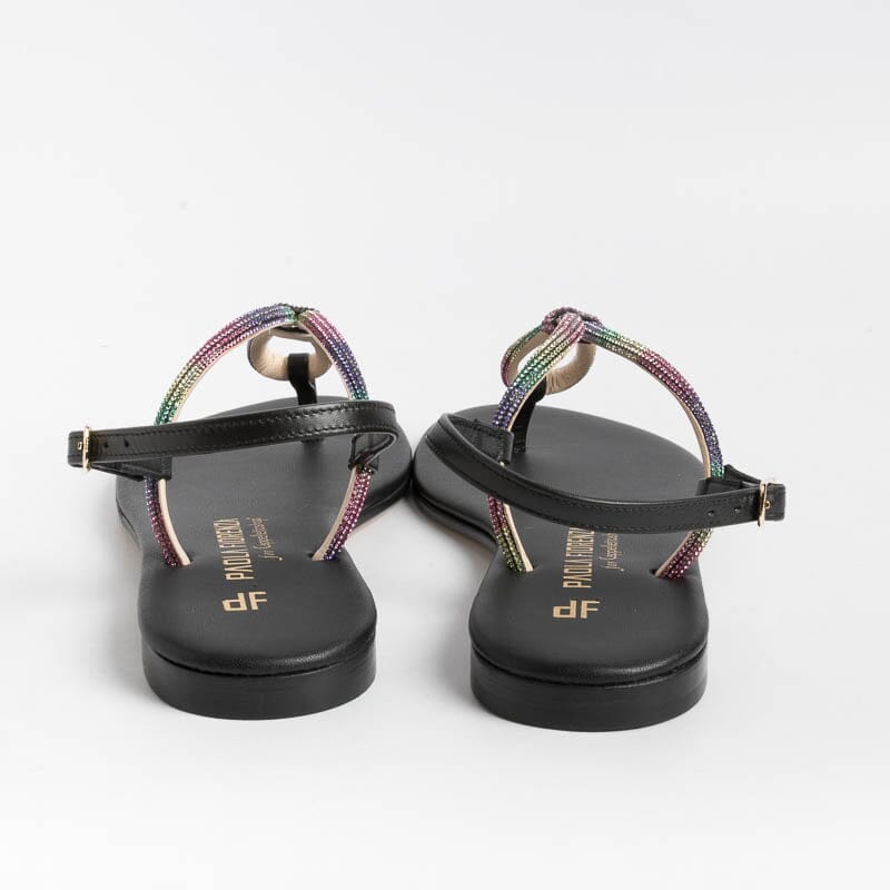 PAOLA FIORENZA - Sandali Bassi Infradito - SS2336 - Nero Scarpe Donna PAOLA FIORENZA
