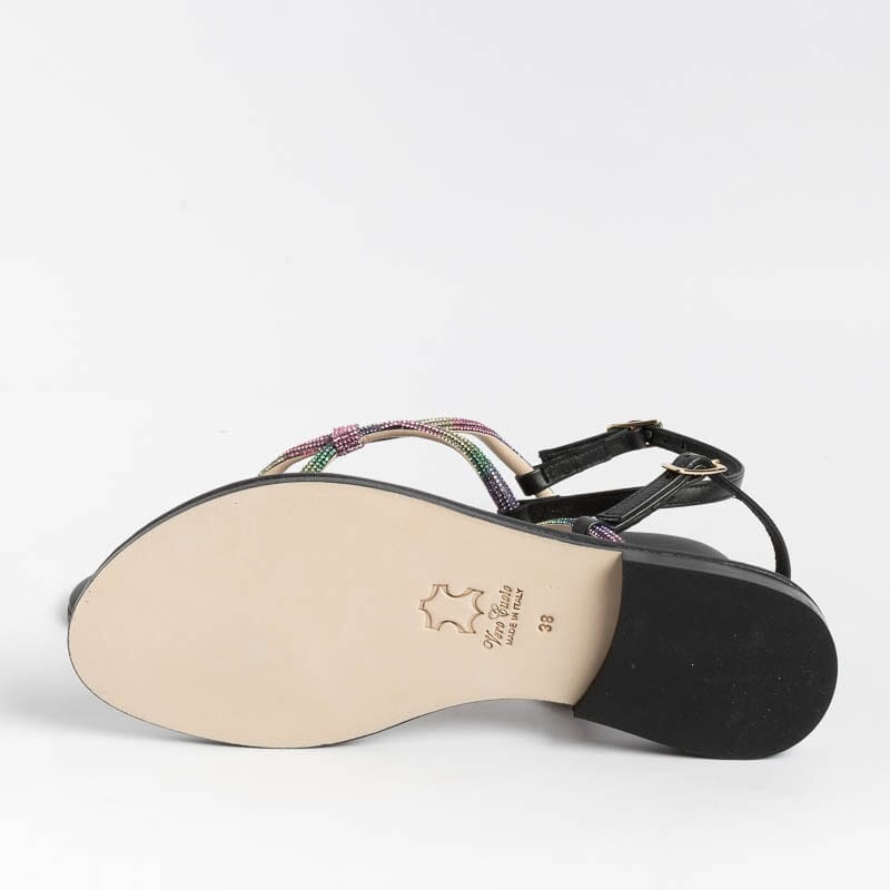 PAOLA FIORENZA - Sandali Bassi Infradito - SS2336 - Nero Scarpe Donna PAOLA FIORENZA