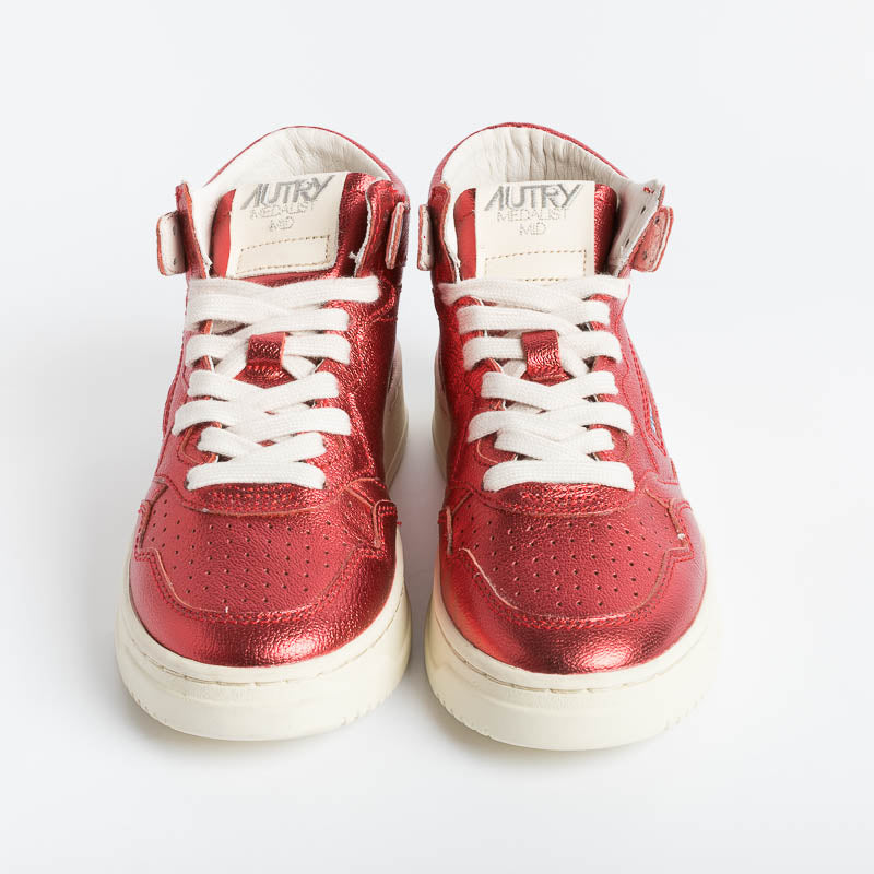 AUTRY - AUMW GM06 - MID WOM GOAT - Metal Red Scarpe Donna AUTRY - Collezione donna