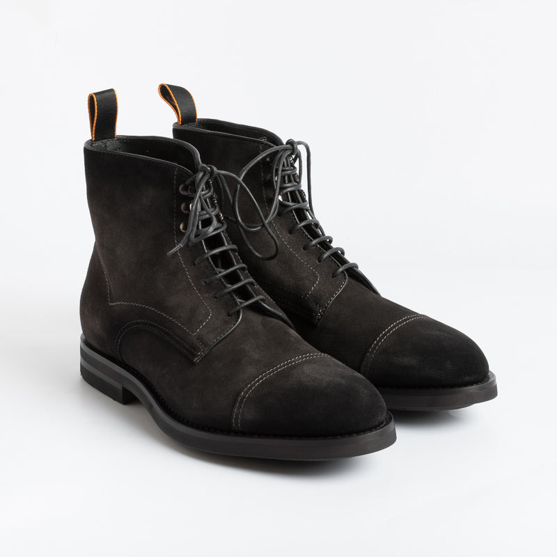 SANTONI - Polacco - 18263 - Camoscio Grey Scarpe Uomo Santoni - Collezione Uomo