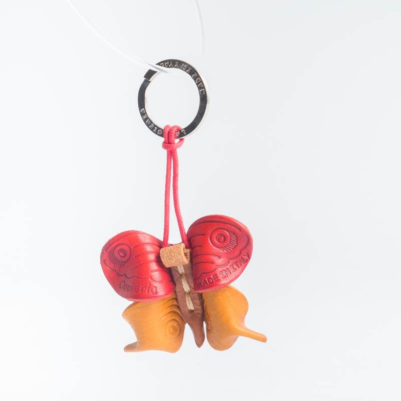 Cappelletto 1948 - Portachiavi - Farfalla Accessori Donna CappellettoShop rosso e giallo