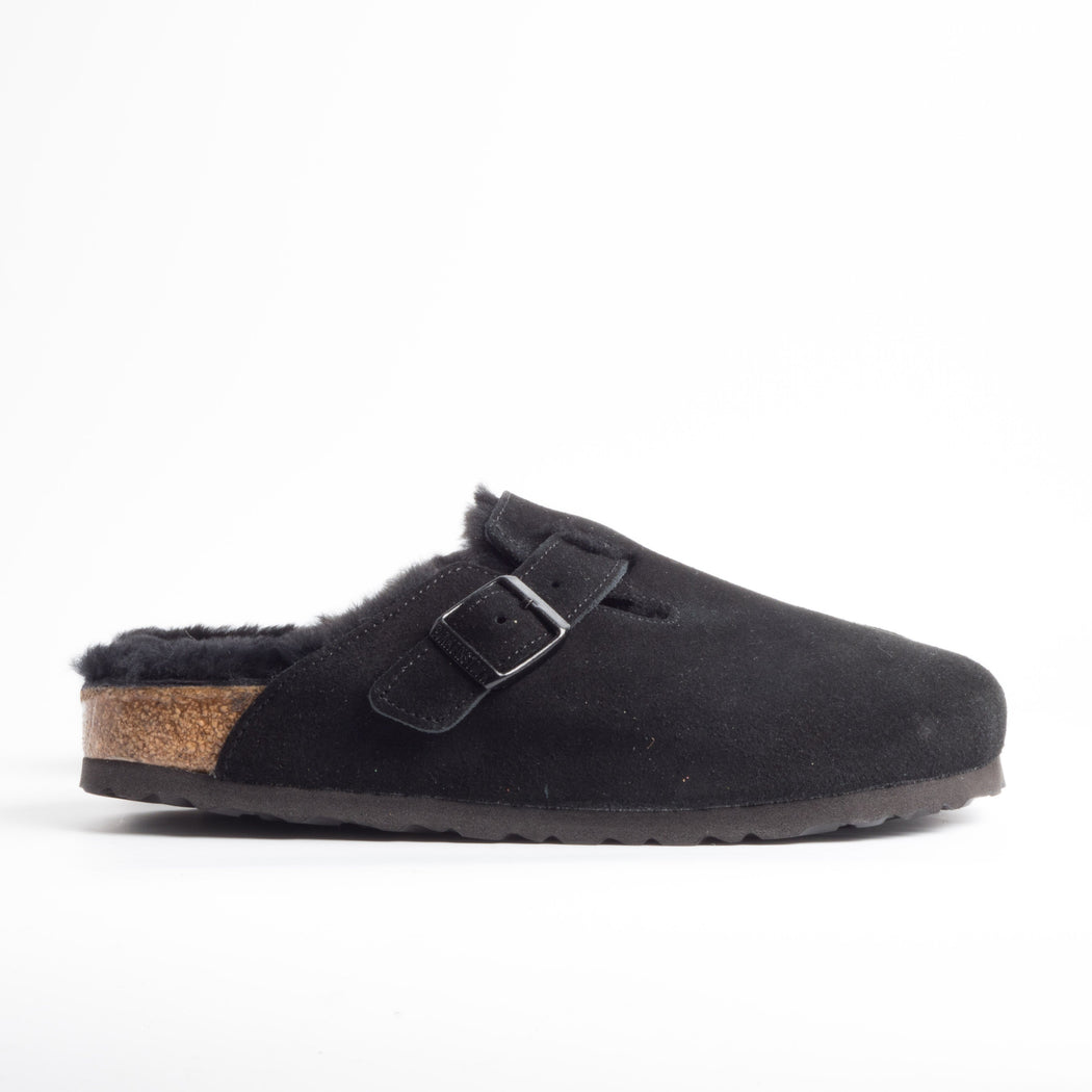 BIRKENSTOCK - 259883 - BOSTON FUR - Black Scarpe Donna BIRKENSTOCK