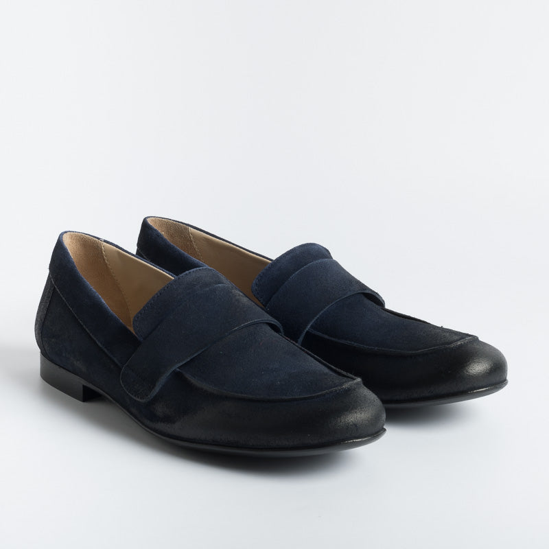 STRATEGIA - Mocassino M03 - Velour Oceano Scarpe Donna Strategia