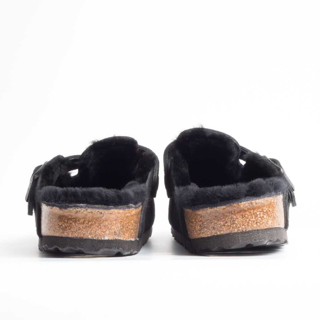 BIRKENSTOCK - 259883 - BOSTON FUR - Black Scarpe Donna BIRKENSTOCK