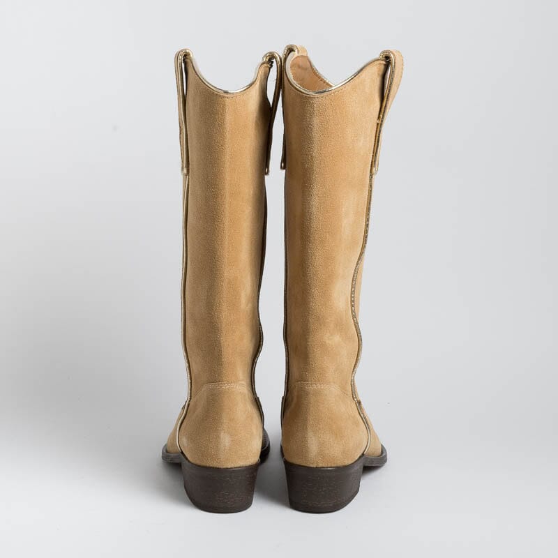 VIA ROMA 15 - Boot - 3710 - Velor Whiskey Women's Shoes Via Roma 15