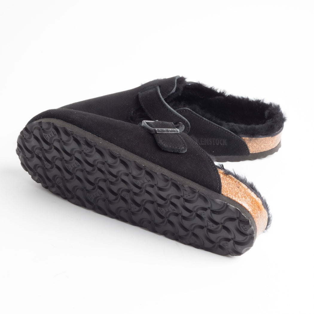BIRKENSTOCK - 259883 - BOSTON FUR - Black Scarpe Donna BIRKENSTOCK