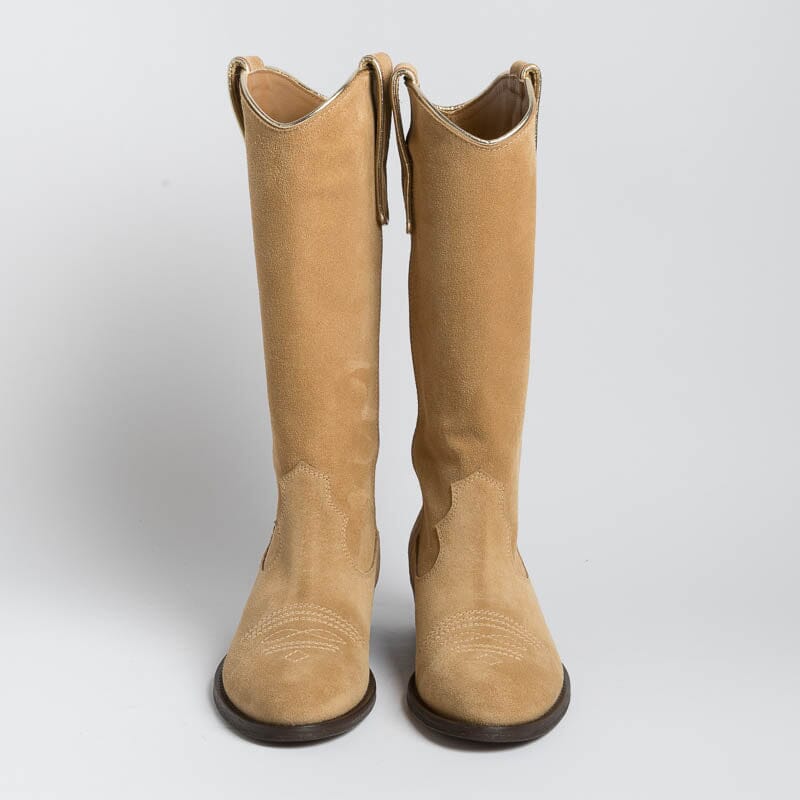 VIA ROMA 15 - Boot - 3710 - Velor Whiskey Women's Shoes Via Roma 15
