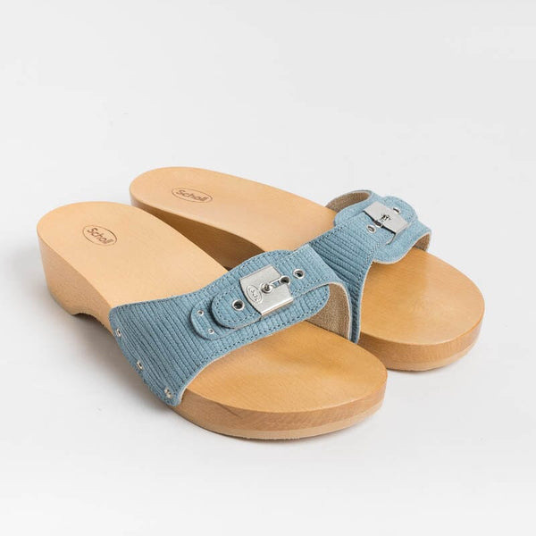 Scholl Iconic - Zoccoli Pescura Heel - Denim Azzurro Scarpe Donna SCHOLL ICONIC