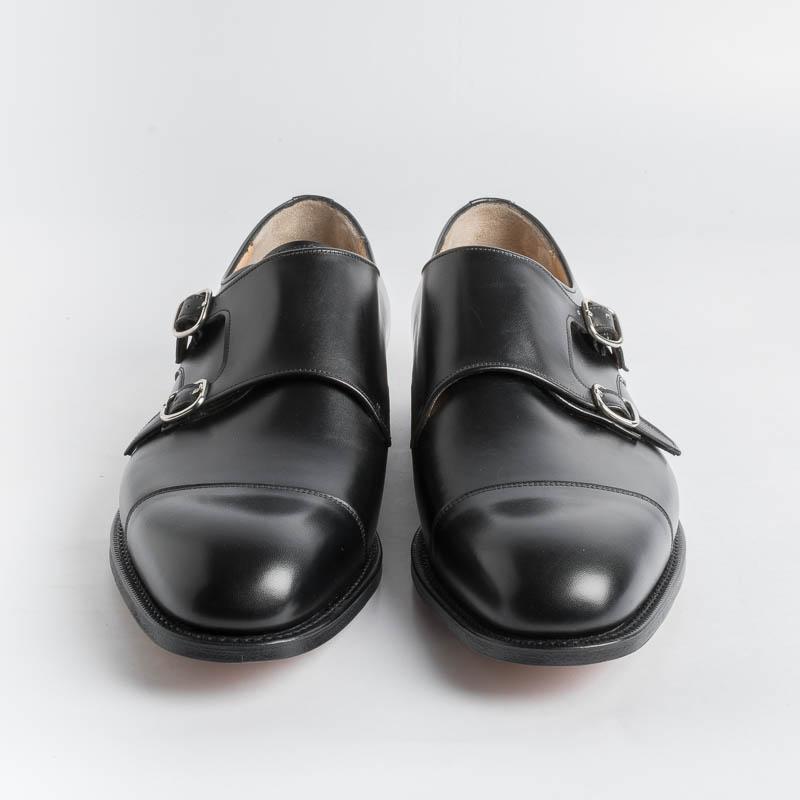 CHURCH'S - Doppia fibbia Cowes - Vitello Nero Scarpe Uomo Church's 