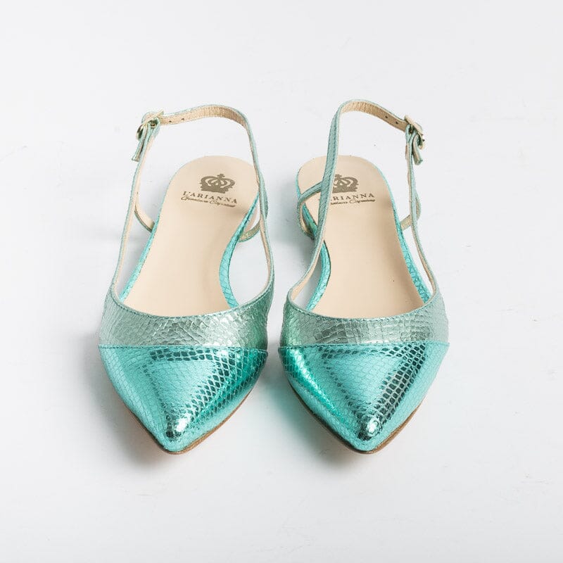 L' ARIANNA - Sling Back - CH2006 - Serpente laminato Saila Scarpe Donna L'Arianna