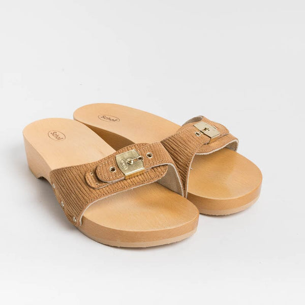 Scholl Iconic - Zoccoli Pescura Heel - Tan Cuoio Scarpe Donna SCHOLL ICONIC
