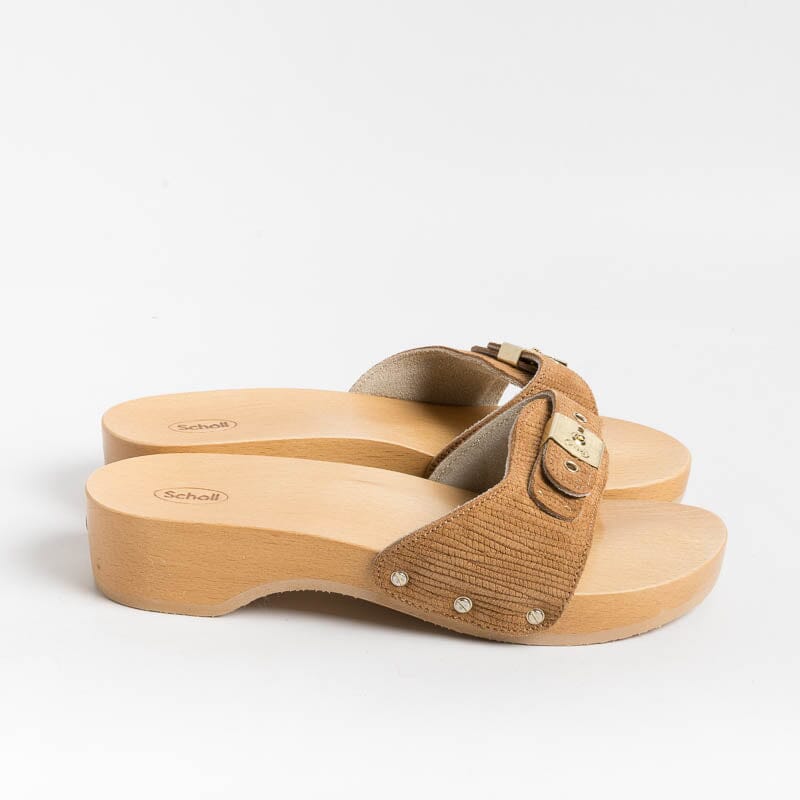 Scholl Iconic - Zoccoli Pescura Heel - Tan Cuoio Scarpe Donna SCHOLL ICONIC