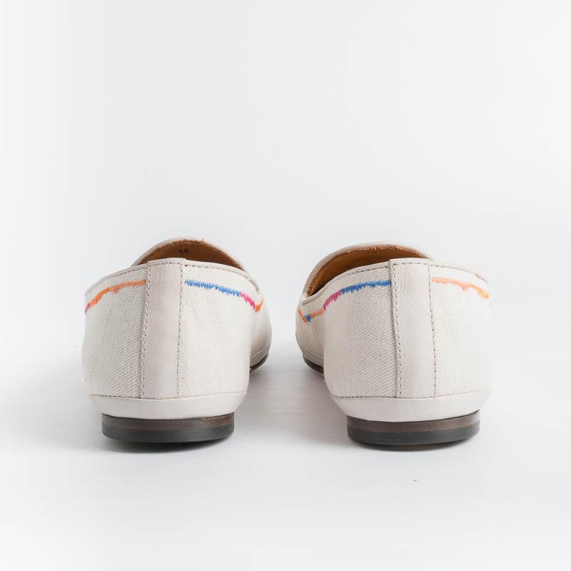 HENDERSON - Loafer - Nefertiti - Beige Fabric Shoes Woman HENDERSON - Woman Collection