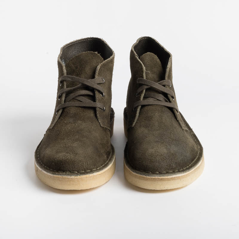 CLARKS - Polacco - Desert Coal - Camoscio Olive Scarpe Uomo CLARKS - Collezione Uomo