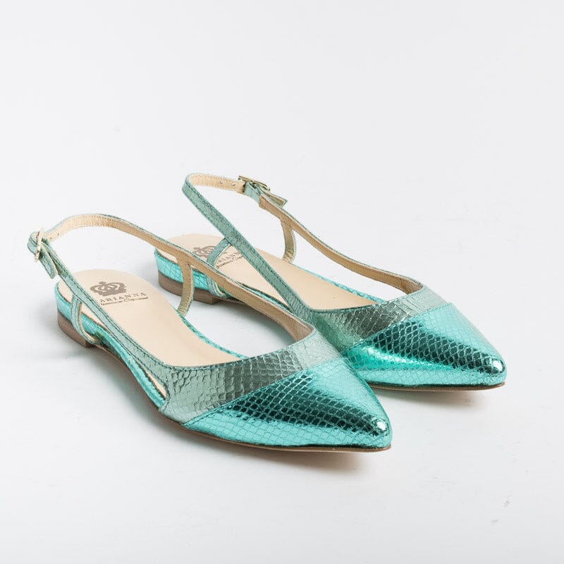 L' ARIANNA - Sling Back - CH2006 - Serpente laminato Saila Scarpe Donna L'Arianna