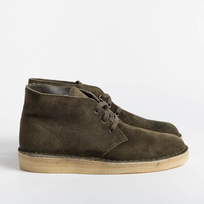 CLARKS - Polacco - Desert Coal - Camoscio Olive Scarpe Uomo CLARKS - Collezione Uomo