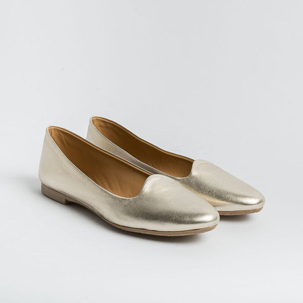 ANNA F - Ballerina - 5261 - Laminato Platino Scarpe Donna Anna F.